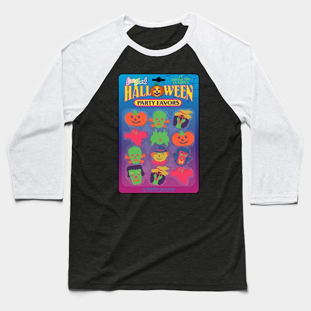 Halloween Nostalgia Favors Baseball T-Shirt by Screen Fiend Merch